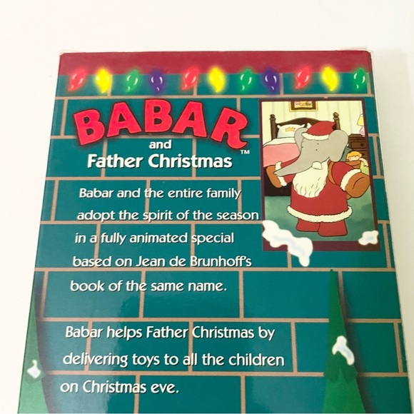 Babar and Father Christmas VHS 1985 Animated Holiday Movie - Picture 9 of 15